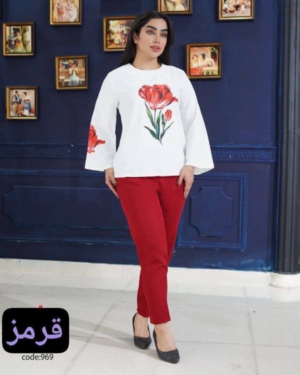 ست بلوز و شلوار زنانه و دخترانه مجلسی34301 - Image 5