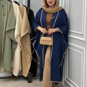 مانتو زنانه دخترانه جلو باز بلند مزونی 887631