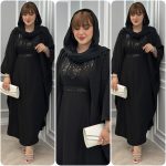 عبای زنانه سردوش دار محرمی