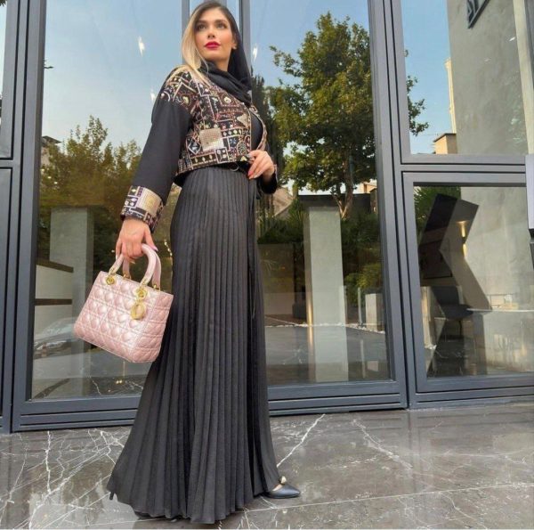 دامن شلواری دخترانه و زنانه پلیسه 887857 - Image 7