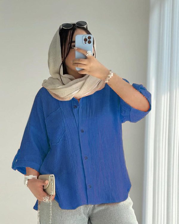 شومیز زنانه دخترانه بسیار خنک تابستانه 33568 - Image 5