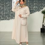 پیراهن کفتان زنانه و دخترانه همراه کیف