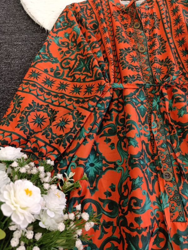 پیراهن زنانه و دخترانه شیک مزونی 890902 - Image 4