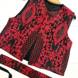 ست سه تیکه ژیله پیراهن کمربند زنانه و دخترانه شیک 379723