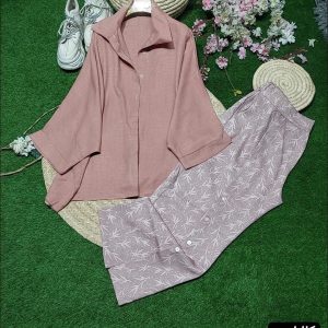 شومیز شلوار زنانه دخترانه طرحدار بروز فری سایز تابستانه77593