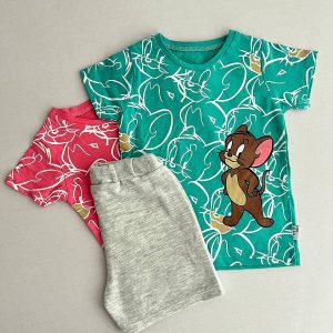 تیشرت شلوارک بچگانه اسپرت نرم و لطیف وارداتی