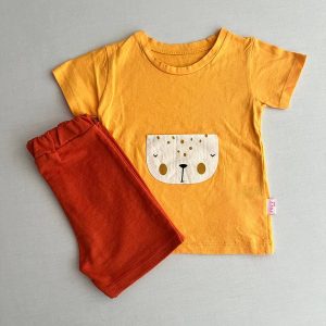 تیشرت شلوارک نوزادی با کیفیت برند ترکیه تابستانه