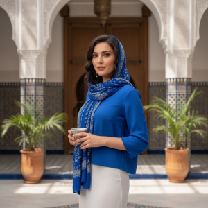 شومیز زنانه و دخترانه باکسی ابی نفتی