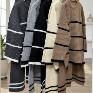 بافت زنانه ست بلوز شلوار در رنگبندی h7070210