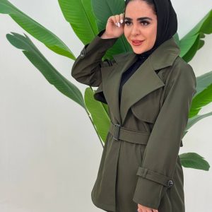 بارونی زنانه دخترانه کوتاه پاییزه 34549