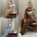 ست بلوز و شلوار پلنگی بافت