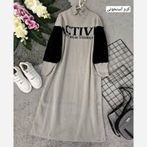 پیراهن بافت بلند  دخترانه در رنگبندی7096837