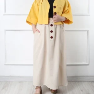 ست زنانه و دخترانه کت کراپی و دامن