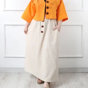 ست زنانه و دخترانه کت کراپی و دامن