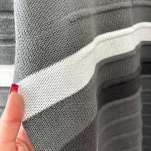 بافت مردانه راه راه طوسی باکیفیت F70899