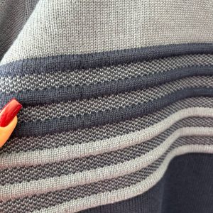 پلیور بافت مردانه راه راه برجسته گرم بالا F704551