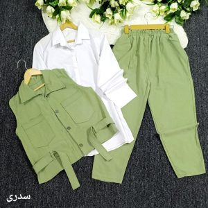 ست سه تیکه جلیقه و شلوار زنانه n497648