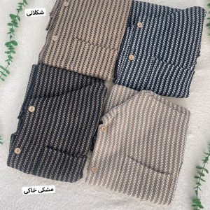 مانتو پاییزه طرح دار دارای رنگ بندی n496662