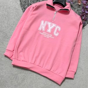 دورس زنانه نیم زیپ تو کرکی دارای رنگبندی زرشکی/مشکی/قهوه ی/ابی/صورتی g100844