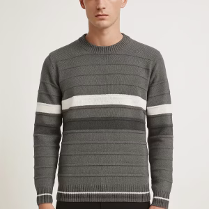 بافت مردانه راه راه طوسی باکیفیت