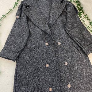 پالتو بلند زنانه فوتر پشمی g3269