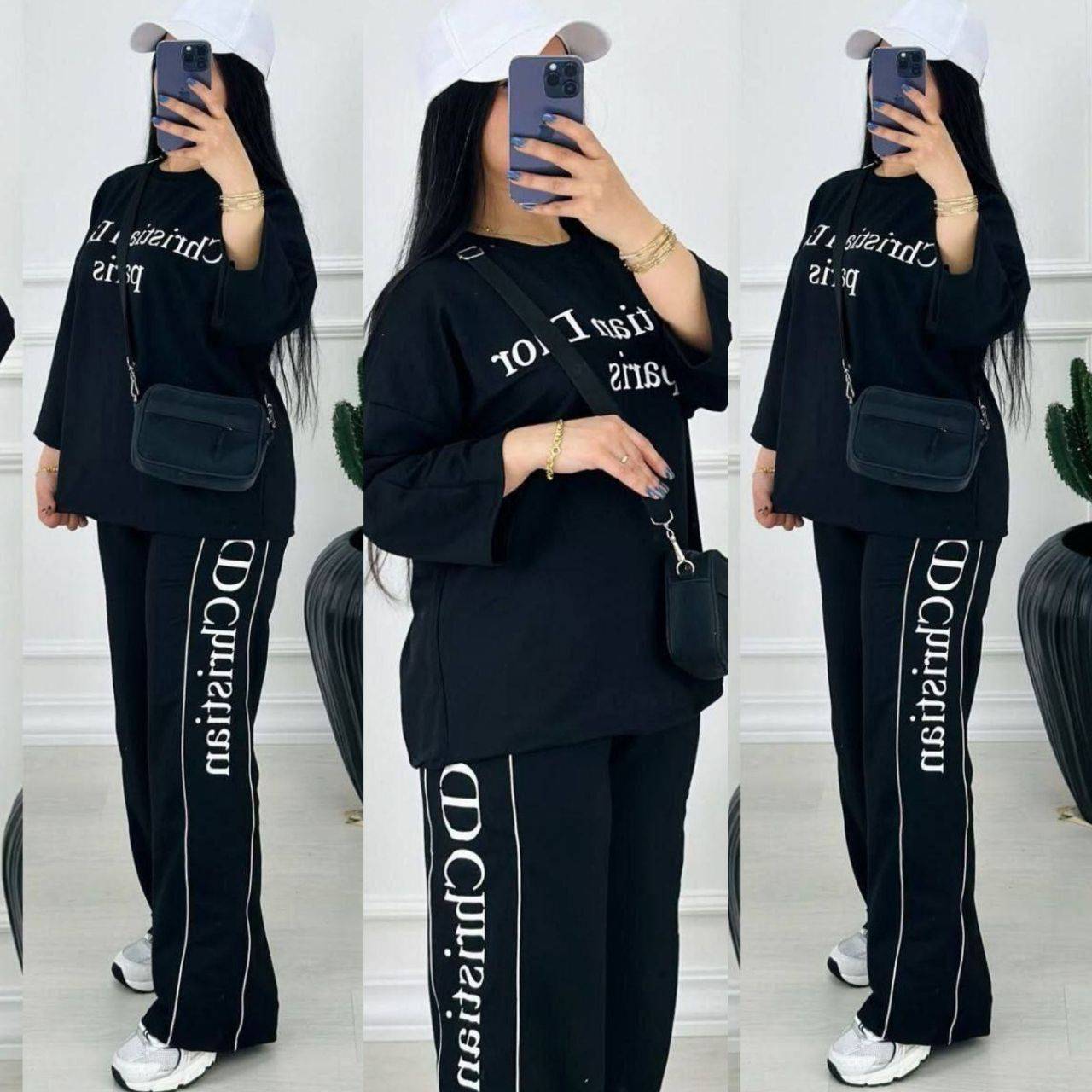 ست تیشرت شلوار زنانه دخترانه فلامنت g43914