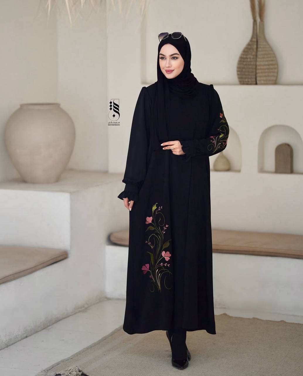 مانتو عبایی زنانه بلند الیزه g3012